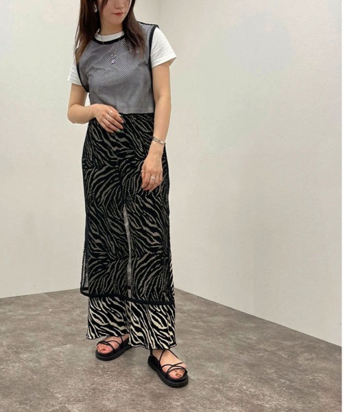 apres jour mignon(アプレジュールミニョン)の「メッシュワンピース 【ZOZOTOWN限定アイテム】(ワンピース・レディース・ブラック/アイボリー/ブルー・X-LARGE/フリー)」の13枚目の写真