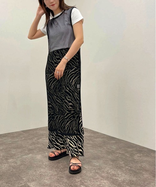 apres jour mignon(アプレジュールミニョン)の「メッシュワンピース 【ZOZOTOWN限定アイテム】(ワンピース・レディース・ブラック/アイボリー/ブルー・X-LARGE/フリー)」の21枚目の写真