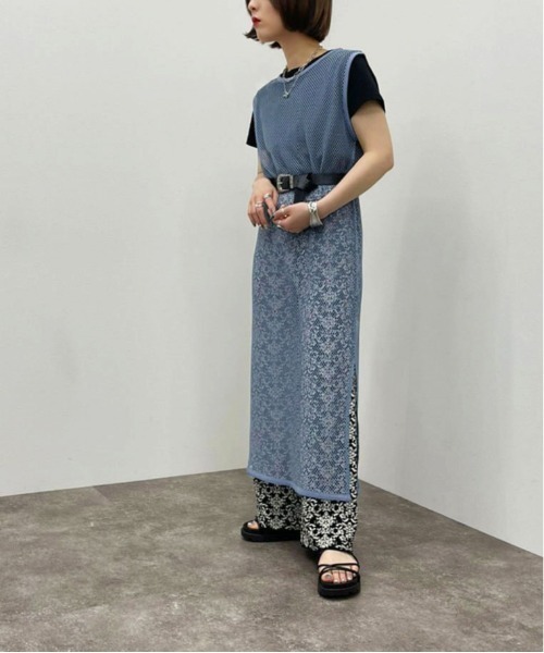 apres jour mignon(アプレジュールミニョン)の「メッシュワンピース 【ZOZOTOWN限定アイテム】(ワンピース・レディース・ブラック/アイボリー/ブルー・X-LARGE/フリー)」の14枚目の写真