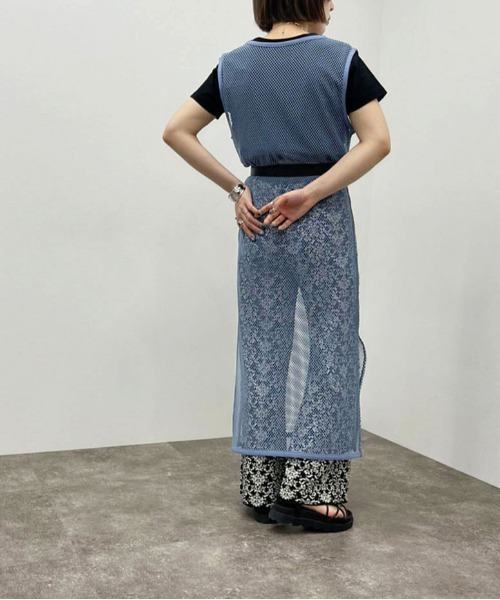 apres jour mignon(アプレジュールミニョン)の「メッシュワンピース 【ZOZOTOWN限定アイテム】(ワンピース・レディース・ブラック/アイボリー/ブルー・X-LARGE/フリー)」の22枚目の写真