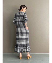 BEARDSLEY | 綿麻チェックワンピース(ワンピース)