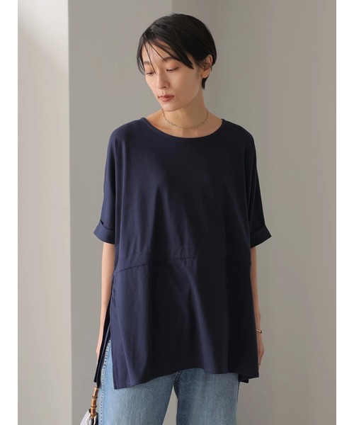 AMERICAN HOLIC（アメリカンホリック）の「サイドリボンドルマンカットプルオーバー　＊●（Tシャツ/カットソー・レディース・アイボリー/カーキ/ネイビー・FREE）」の6枚目の写真