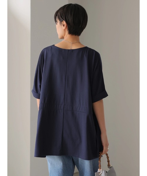AMERICAN HOLIC（アメリカンホリック）の「サイドリボンドルマンカットプルオーバー　＊●（Tシャツ/カットソー・レディース・アイボリー/カーキ/ネイビー・FREE）」の8枚目の写真
