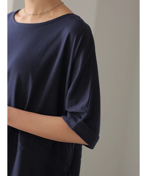 AMERICAN HOLIC（アメリカンホリック）の「サイドリボンドルマンカットプルオーバー　＊●（Tシャツ/カットソー・レディース・アイボリー/カーキ/ネイビー・FREE）」の10枚目の写真