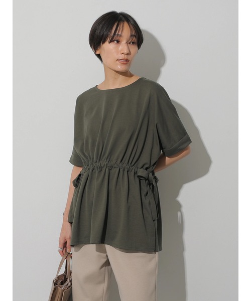 AMERICAN HOLIC（アメリカンホリック）の「サイドリボンドルマンカットプルオーバー　＊●（Tシャツ/カットソー・レディース・アイボリー/カーキ/ネイビー・FREE）」の18枚目の写真
