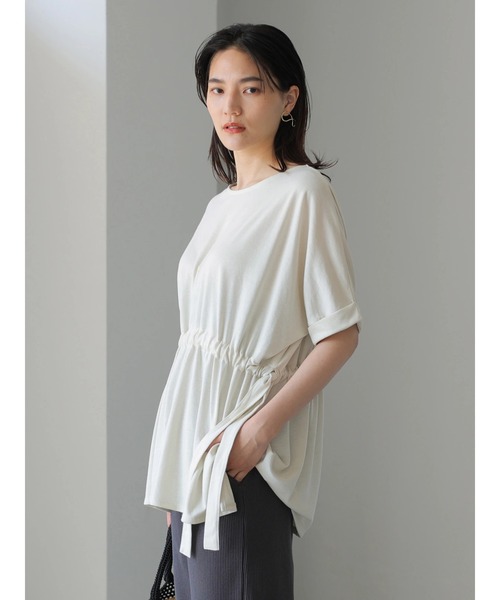 AMERICAN HOLIC（アメリカンホリック）の「サイドリボンドルマンカットプルオーバー　＊●（Tシャツ/カットソー・レディース・アイボリー/カーキ/ネイビー・FREE）」の21枚目の写真