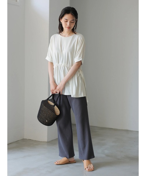 AMERICAN HOLIC（アメリカンホリック）の「サイドリボンドルマンカットプルオーバー　＊●（Tシャツ/カットソー・レディース・アイボリー/カーキ/ネイビー・FREE）」の22枚目の写真