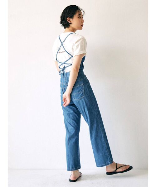 Ungrid(アングリッド)の「バックエンブロイダリーTee(Tシャツ/カットソー・レディース・オフホワイト/ブラック/ベージュ/オレンジ・FREE)」の8枚目の写真