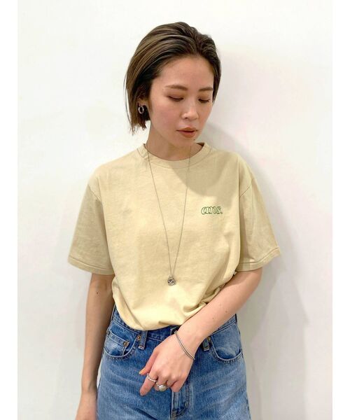 Ungrid(アングリッド)の「バックエンブロイダリーTee(Tシャツ/カットソー・レディース・オフホワイト/ブラック/ベージュ/オレンジ・FREE)」の21枚目の写真