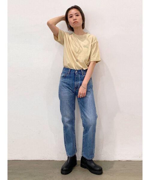 Ungrid(アングリッド)の「バックエンブロイダリーTee(Tシャツ/カットソー・レディース・オフホワイト/ブラック/ベージュ/オレンジ・FREE)」の19枚目の写真