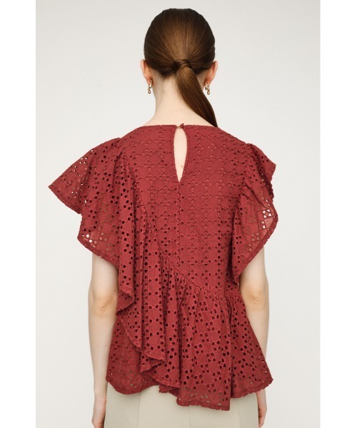 SLY（スライ）の「EYELET LACE FRILL TOPS レースフリル トップス（シャツ/ブラウス・レディース・ホワイト/ライトパープル/ブラウン/ブラック・FREE）」の19枚目の写真