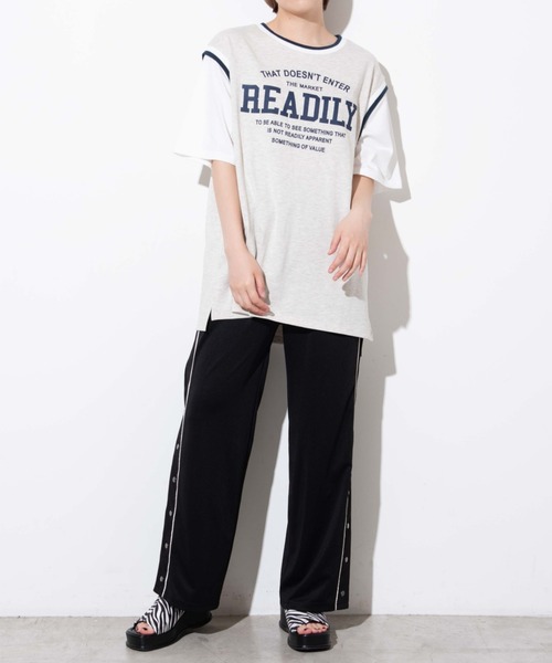 WEGO（ウィゴー）の「WEGO/サイドラインストレートパンツ（スラックス・レディース・ブラック・FREE）」の9枚目の写真