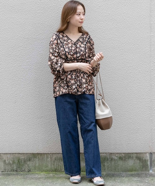 URBAN RESEARCH Sonny Label（アーバンリサーチサニーレーベル）の「ボーホーフラワーブラウス（シャツ/ブラウス・レディース・ブラック/カーキ/イエロー・FREE）」の16枚目の写真