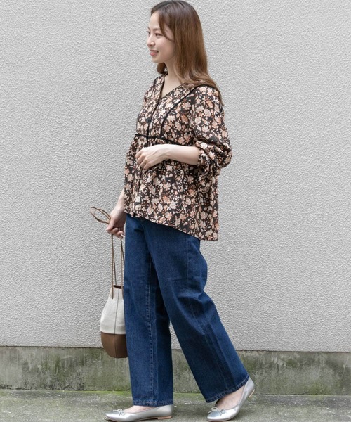 URBAN RESEARCH Sonny Label（アーバンリサーチサニーレーベル）の「ボーホーフラワーブラウス（シャツ/ブラウス・レディース・ブラック/カーキ/イエロー・FREE）」の17枚目の写真