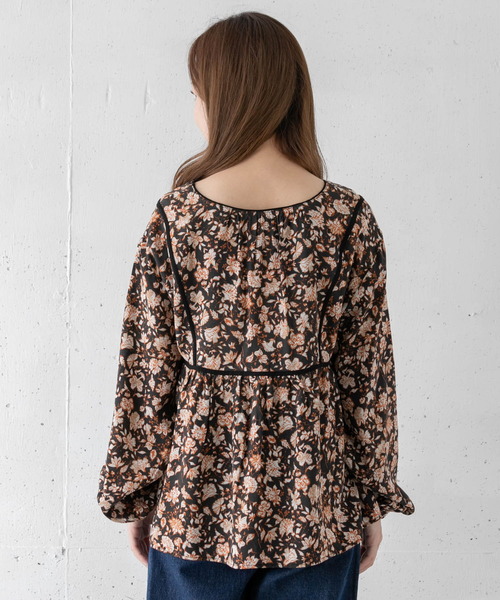URBAN RESEARCH Sonny Label（アーバンリサーチサニーレーベル）の「ボーホーフラワーブラウス（シャツ/ブラウス・レディース・ブラック/カーキ/イエロー・FREE）」の22枚目の写真