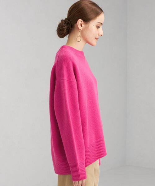 green label relaxing（グリーンレーベルリラクシング）の「SERENITY セレニティ クルーネック プルオーバー ニット（ニット/セーター・レディース・ベージュ/ブラック/ピンク/ダークグレー/ターコイズブルー・FREE）」の20枚目の写真