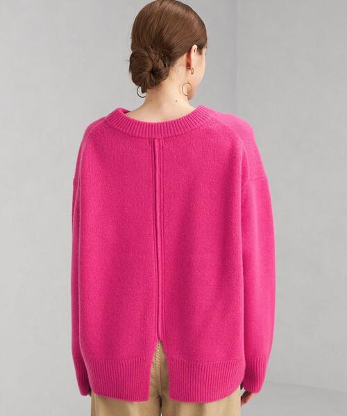 green label relaxing（グリーンレーベルリラクシング）の「SERENITY セレニティ クルーネック プルオーバー ニット（ニット/セーター・レディース・ベージュ/ブラック/ピンク/ダークグレー/ターコイズブルー・FREE）」の21枚目の写真