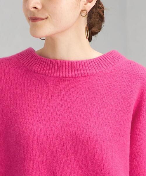 green label relaxing（グリーンレーベルリラクシング）の「SERENITY セレニティ クルーネック プルオーバー ニット（ニット/セーター・レディース・ベージュ/ブラック/ピンク/ダークグレー/ターコイズブルー・FREE）」の22枚目の写真