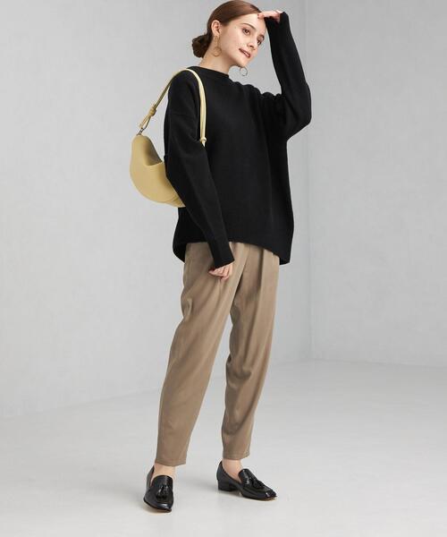 green label relaxing（グリーンレーベルリラクシング）の「SERENITY セレニティ クルーネック プルオーバー ニット（ニット/セーター・レディース・ピンク/ブラック/ダークグレー/ベージュ/ターコイズブルー・FREE）」の13枚目の写真