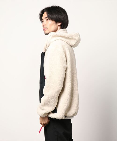 Quiksilver（クイックシルバー）の「QUIKSILVER/クイックシルバー リバーシブル ボアフリースジャケット QJK214000（その他アウター・メンズ・ベージュ/ホワイト・L/M）」の3枚目の写真