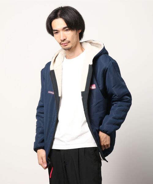 Quiksilver（クイックシルバー）の「QUIKSILVER/クイックシルバー リバーシブル ボアフリースジャケット QJK214000（その他アウター・メンズ・ベージュ/ホワイト・L/M）」の5枚目の写真
