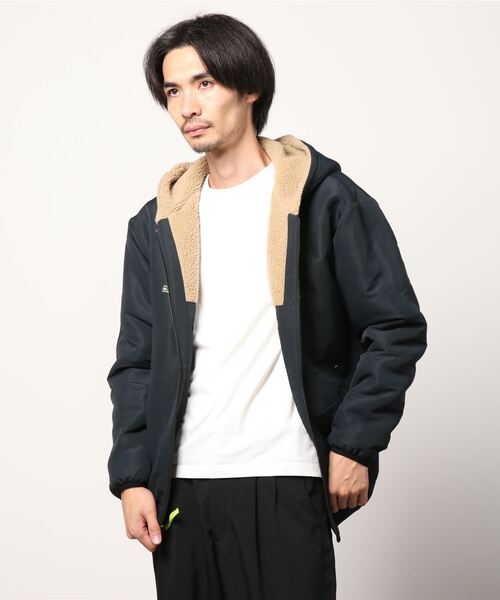 Quiksilver（クイックシルバー）の「QUIKSILVER/クイックシルバー リバーシブル ボアフリースジャケット QJK214000（その他アウター・メンズ・ベージュ/ホワイト・L/M）」の6枚目の写真