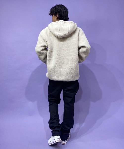 Quiksilver（クイックシルバー）の「QUIKSILVER/クイックシルバー リバーシブル ボアフリースジャケット QJK214000（その他アウター・メンズ・ベージュ/ホワイト・L/M）」の15枚目の写真