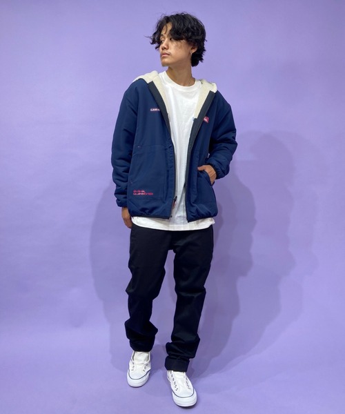 Quiksilver（クイックシルバー）の「QUIKSILVER/クイックシルバー リバーシブル ボアフリースジャケット QJK214000（その他アウター・メンズ・ベージュ/ホワイト・L/M）」の21枚目の写真
