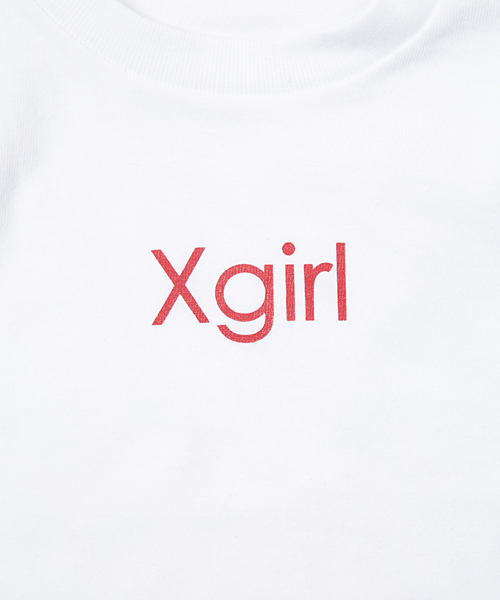 X-girl Stages（エックスガールステージス）の「【VERY(ベリー)5月号掲載商品】S/S TEE SMALL LOGO  (4T～7T)（Tシャツ/カットソー・キッズ・ホワイト/ブラック/アッシュ/ピンク・6T/7T/5T/4T）」の7枚目の写真