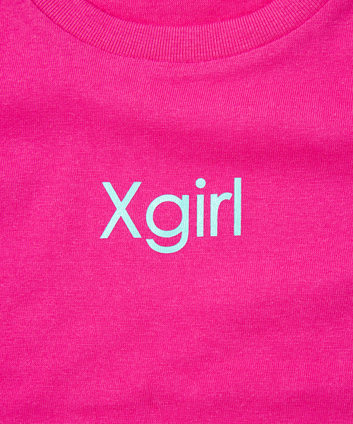 X-girl Stages（エックスガールステージス）の「【VERY(ベリー)5月号掲載商品】S/S TEE SMALL LOGO  (4T～7T)（Tシャツ/カットソー・キッズ・ホワイト/ブラック/アッシュ/ピンク・6T/7T/5T/4T）」の9枚目の写真