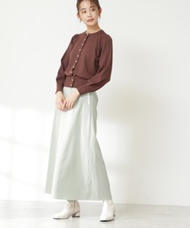 N.（N. Natural Beauty Basic） | ◆サイドボタンＡラインスカート(スカート)