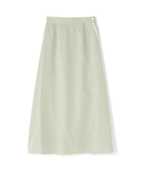 N.（N. Natural Beauty Basic）（エヌエヌナチュラルビューティーベーシック）の「◆サイドボタンＡラインスカート（スカート・レディース・ブラック系その他/グリーン系その他・MEDIUM）」の15枚目の写真