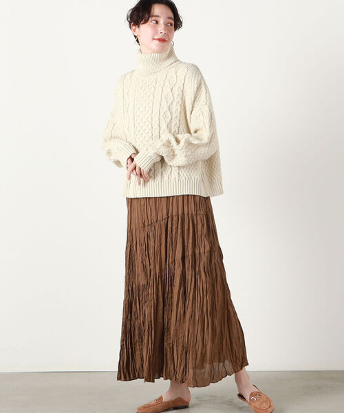 オールダービーニットウェア ウール100 タートルネックニット デザイン 英国製 セール】【OLDDERBY KNITWEAR/オールドダービーニットウエア