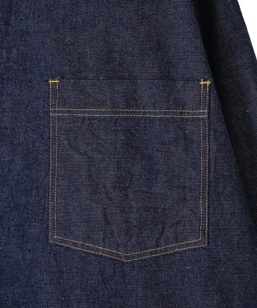 GOLD（ゴールド）の「GOLD / ゴールド：10.5oz JELT DENIM BIG WESTERN SHIRT：21B-GL28725A[MUS]（シャツ/ブラウス・メンズ・ネイビー・MEDIUM/SMALL/LARGE）」の8枚目の写真