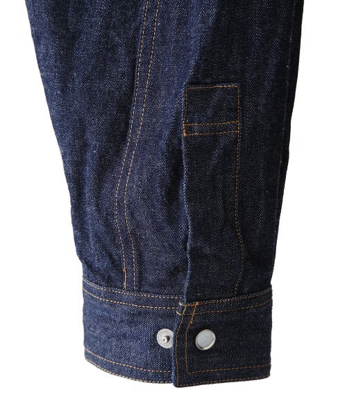 GOLD（ゴールド）の「GOLD / ゴールド：10.5oz JELT DENIM BIG WESTERN SHIRT：21B-GL28725A[MUS]（シャツ/ブラウス・メンズ・ネイビー・MEDIUM/SMALL/LARGE）」の9枚目の写真