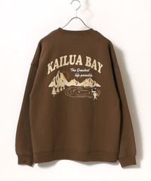 Kailua Bay（カイルアベイ）の「kailua Bay/カイルアベイ カレッジロゴ刺繍 スウェットトレーナー（スウェット・メンズ）」