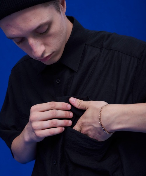 UNITED TOKYO(ユナイテッドトウキョウ)の「シアーミリタリー半袖シャツ(シャツ/ブラウス・メンズ・ブラック/ブラウン/イエロー・1/2)」の10枚目の写真