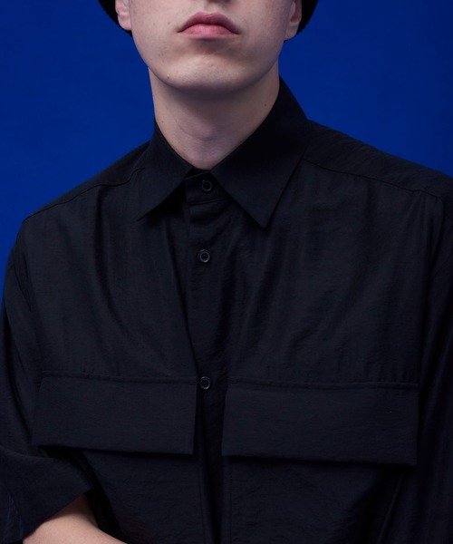 UNITED TOKYO(ユナイテッドトウキョウ)の「シアーミリタリー半袖シャツ(シャツ/ブラウス・メンズ・ブラック/ブラウン/イエロー・1/2)」の12枚目の写真