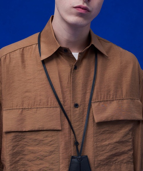 UNITED TOKYO(ユナイテッドトウキョウ)の「シアーミリタリー半袖シャツ(シャツ/ブラウス・メンズ・ブラック/ブラウン/イエロー・1/2)」の20枚目の写真