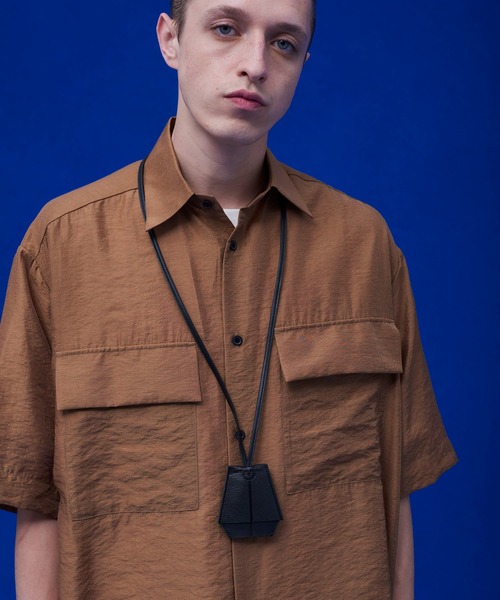 UNITED TOKYO(ユナイテッドトウキョウ)の「シアーミリタリー半袖シャツ(シャツ/ブラウス・メンズ・ブラック/ブラウン/イエロー・1/2)」の21枚目の写真