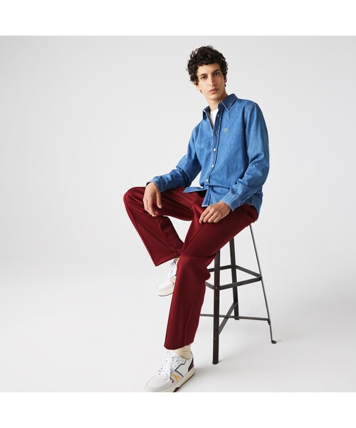 LACOSTE（ラコステ）の「ライトウェイトオーガニックコットン デニムシャツ（シャツ/ブラウス・メンズ・ブルー/インディゴブルー・41/40/38/39）」の5枚目の写真