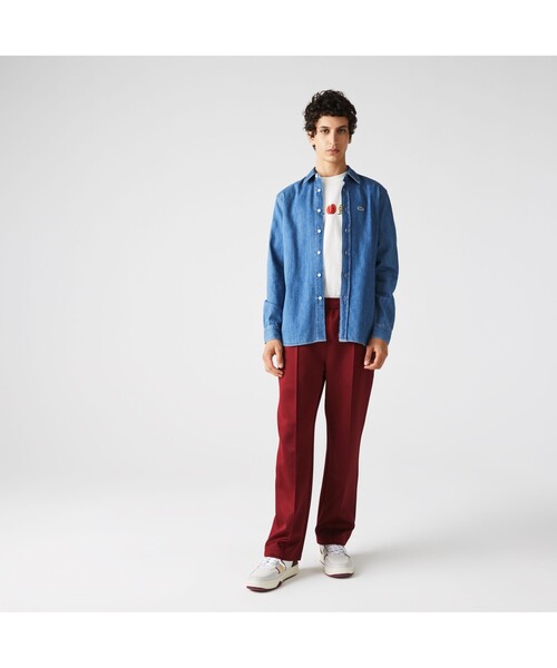 LACOSTE（ラコステ）の「ライトウェイトオーガニックコットン デニムシャツ（シャツ/ブラウス・メンズ・ブルー/インディゴブルー・41/40/38/39）」の6枚目の写真