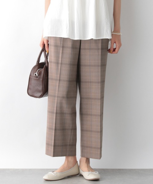GLOBAL WORK(グローバルワーク)の「ウツクシルエットストレート柄/951506(スラックス・レディース・ダークブラウン/ブラウン/グレー系その他3・SMALL/MEDIUM/LARGE/X-SMALL)」の2枚目の写真