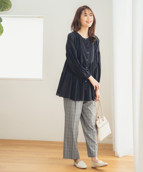GLOBAL WORK(グローバルワーク)の「ウツクシルエットストレート柄/951506(スラックス・レディース・ダークブラウン/ブラウン/グレー系その他3・SMALL/MEDIUM/LARGE/X-SMALL)」の20枚目の写真