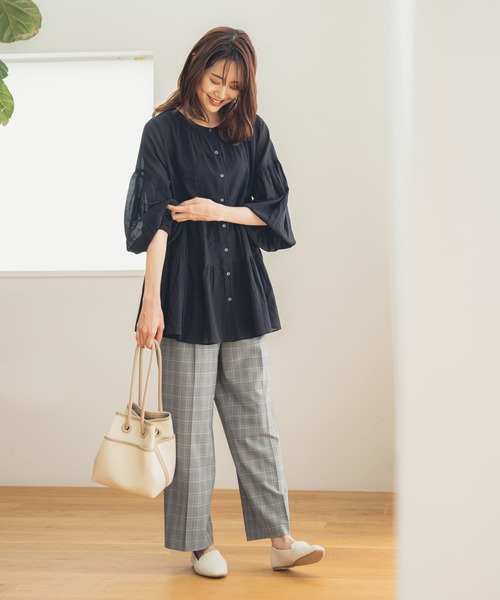 GLOBAL WORK(グローバルワーク)の「ウツクシルエットストレート柄/951506(スラックス・レディース・ダークブラウン/ブラウン/グレー系その他3・SMALL/MEDIUM/LARGE/X-SMALL)」の22枚目の写真
