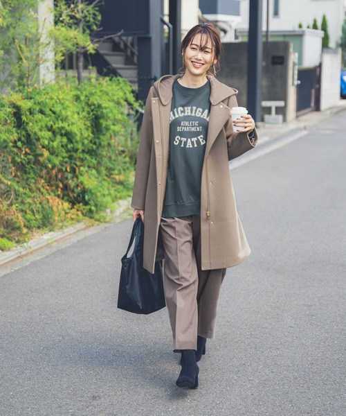 GLOBAL WORK(グローバルワーク)の「ウツクシルエットストレート柄/951506(スラックス・レディース・ダークブラウン/ブラウン/グレー系その他3・SMALL/MEDIUM/LARGE/X-SMALL)」の12枚目の写真