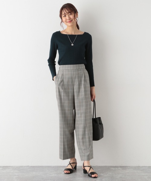 GLOBAL WORK(グローバルワーク)の「ウツクシルエットストレート柄/951506(スラックス・レディース・ダークブラウン/ブラウン/グレー系その他3・SMALL/MEDIUM/LARGE/X-SMALL)」の8枚目の写真