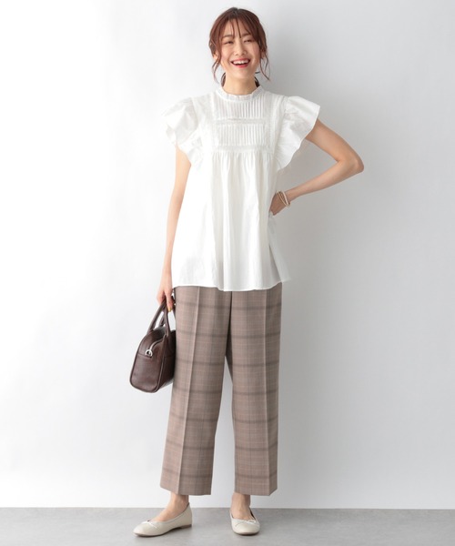 GLOBAL WORK(グローバルワーク)の「ウツクシルエットストレート柄/951506(スラックス・レディース・ダークブラウン/ブラウン/グレー系その他3・SMALL/MEDIUM/LARGE/X-SMALL)」の10枚目の写真
