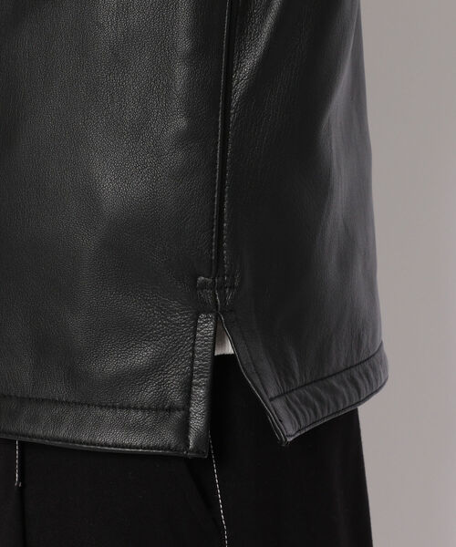 ジャケット・アウター Schott LAMB LEATHER PATCH POCKET SHIRT schott（ショット）の「Schott(ショット) LAMB LEATHER PATCH POCKET