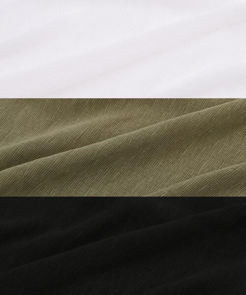 coen（コーエン）の「シアーメローロングスリーブTシャツ（Tシャツ/カットソー・レディース・ブラック/オリーブ/オフホワイト・L/M）」の11枚目の写真